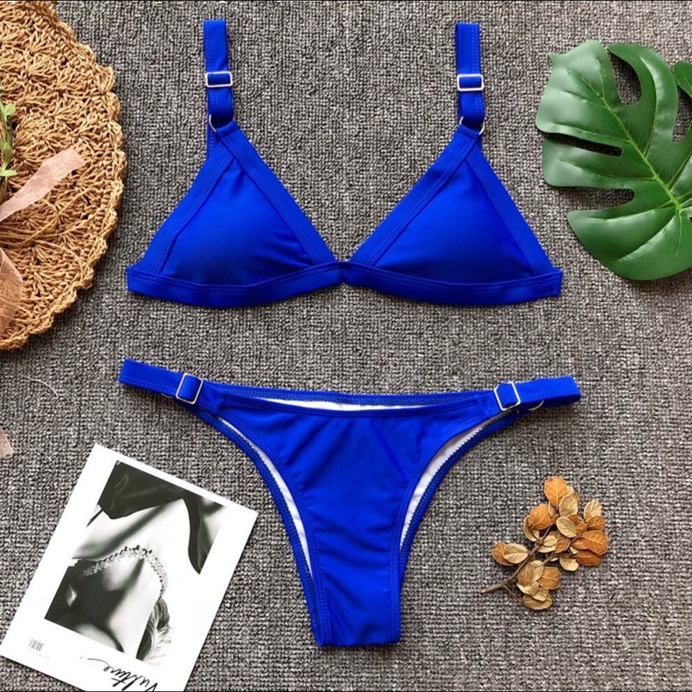 You Are My Angel Royal Blue Two Pieces Bikini - Picture 3 of 7